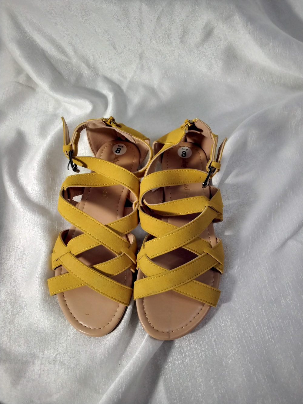 Yellow Strappy Gladiator Sandals